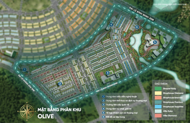 Phân khu Olive dự án Meyhomes Phú Quốc