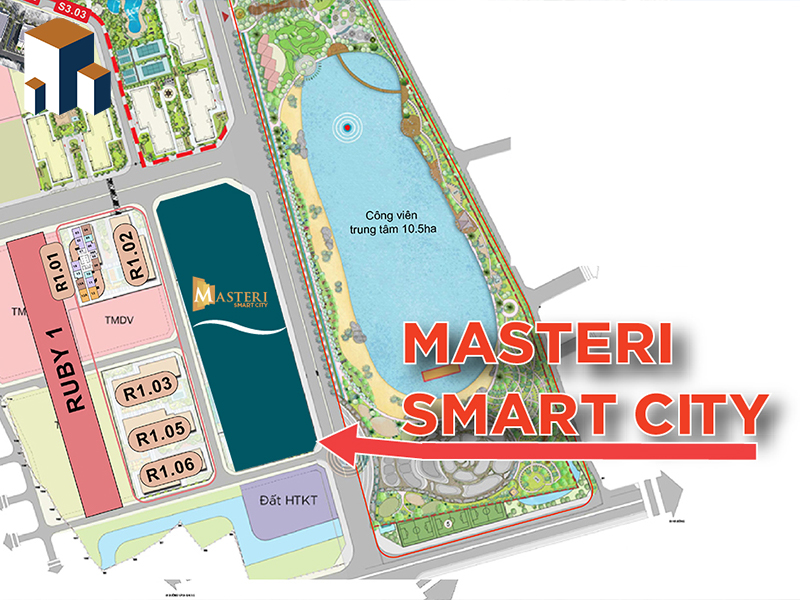 Vị trí Tòa West B Masteri West Heights