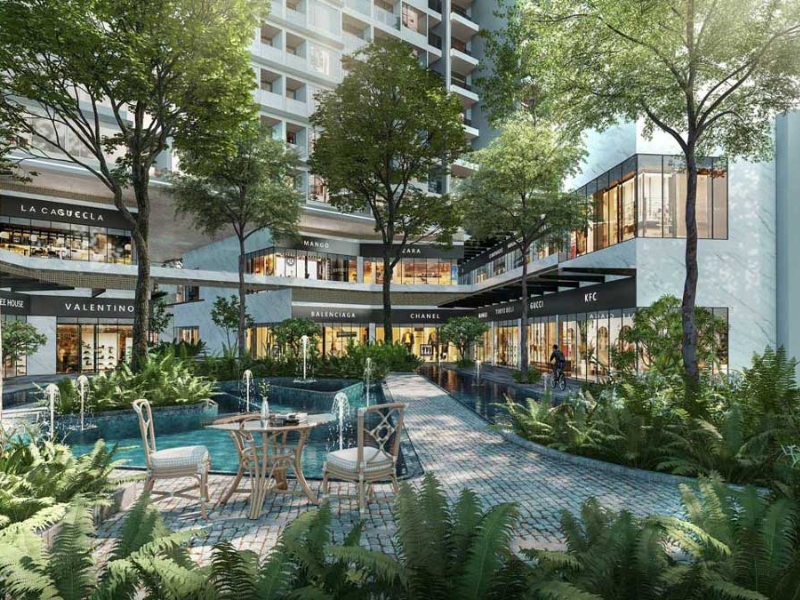 Shophouse khối đế được xây dựng tại các vị trí đắc địa với đầy đủ trang thiết bị 