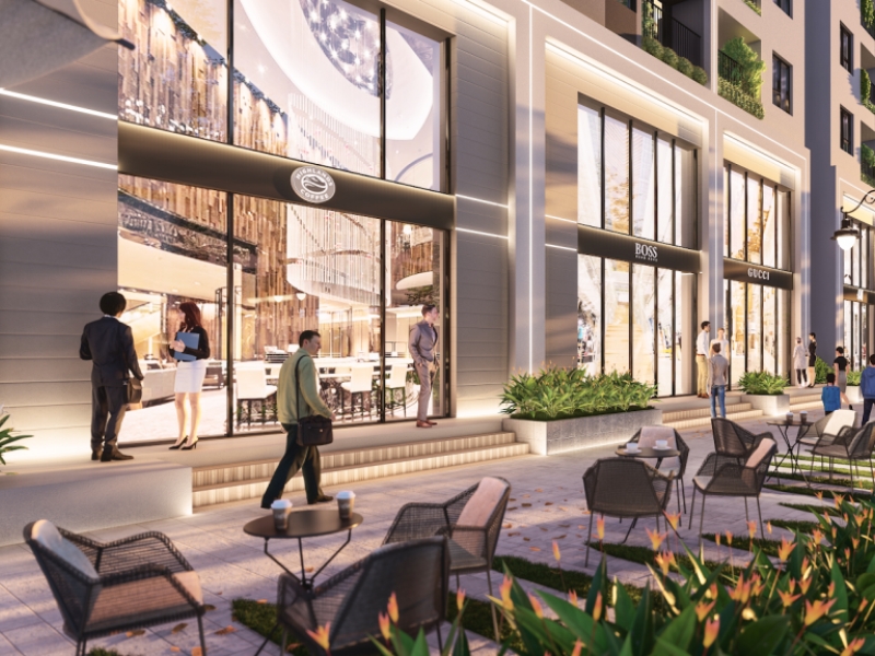 Shophouse khối đế được xây dựng với thiết kế thông minh mang lại dòng tiền ổn định 
