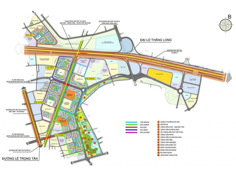 Dự án Imperia Smart City nằm trong khu tổ hợp dự án khu đô thị thông minh Vinhomes