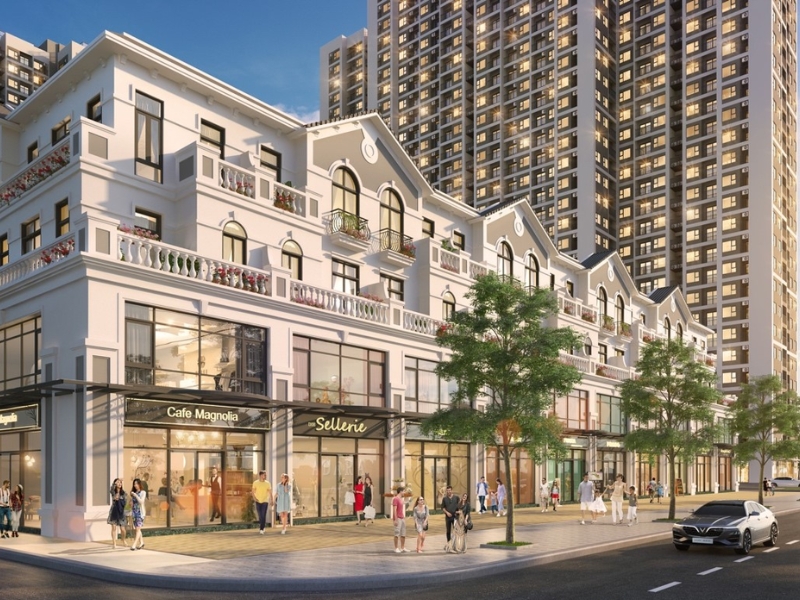 Shophouse khối đế Vinhomes: Biểu tượng của sự sang trọng và tiện nghi 