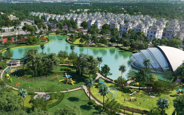 Cảnh quan tiện ích tại Vinhomes Green Villas