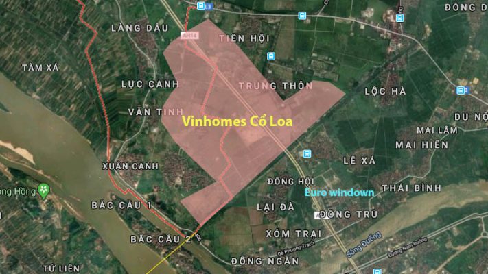 Vị trí Vinhomes Cổ Loa- Đông Tây Land Miền Bắc