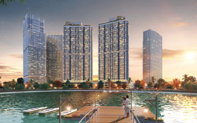 Cảnh quan tòa chung cư cao cấp The Matrix One Mỹ Đình