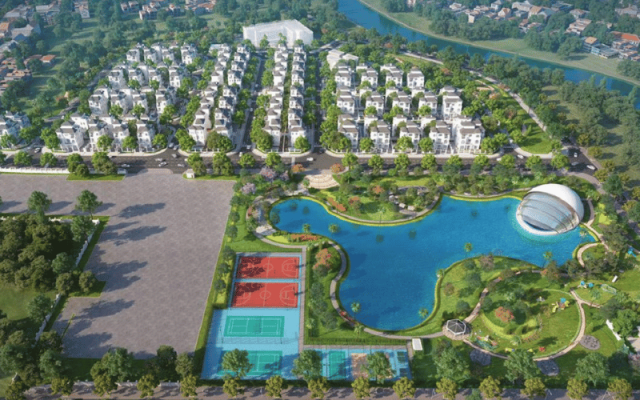 Cảnh quan tiện ích chỉ có tại Vinhomes Green Villas