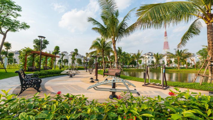 Nội khu Vinhomes Green Villas