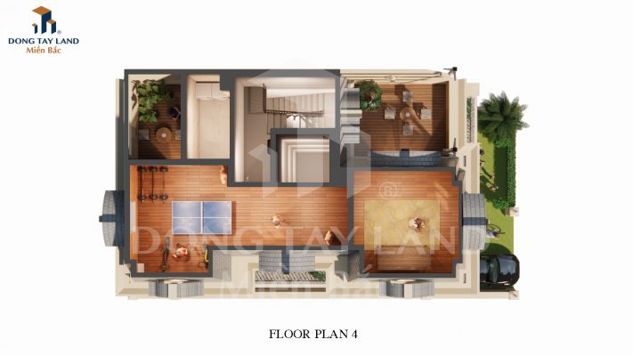 Ảnh bóc mái biệt thự 4 tầng Thiên Long Đồ Sơn Hải Phòng