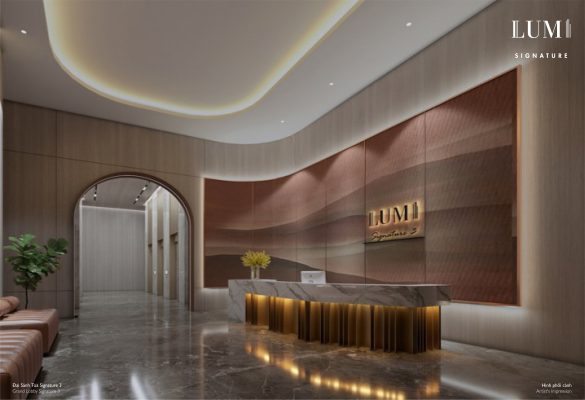 Sảnh chung cư của dự án Lumi Signature Hà Nội
