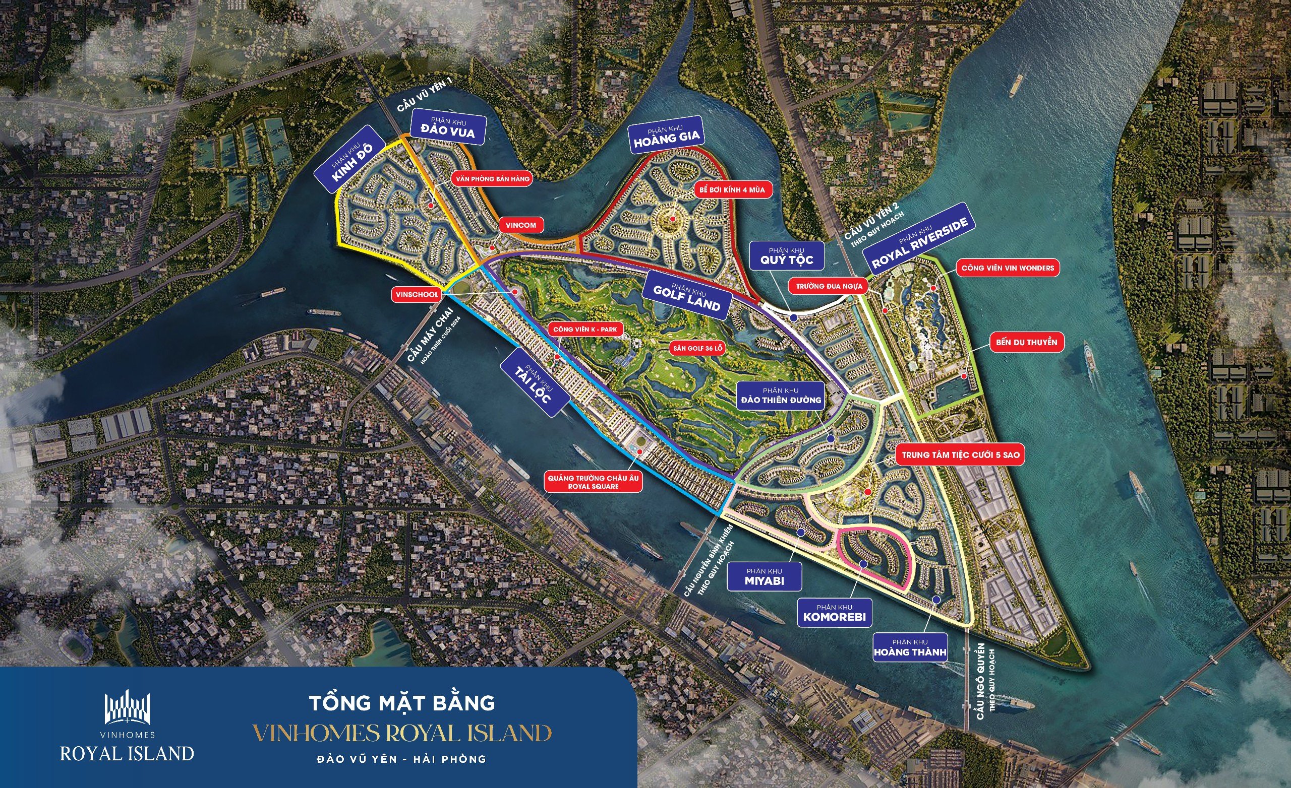 Mặt bằng các phân khu Vinhomes Vũ Yên