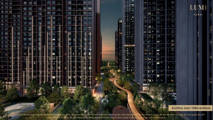 Đường dạo trên không dự án Lumi Hà Nội