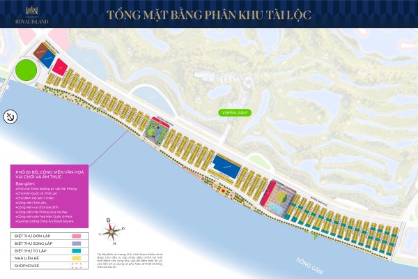 Mặt bằng phân khu Tài Lộc