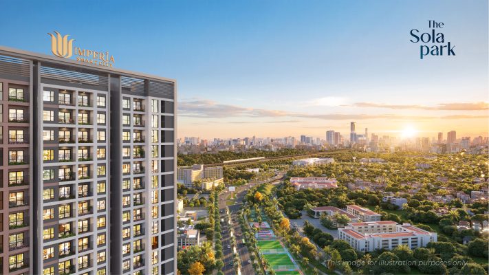 View tòa G1 The Garden dự án Imperia Smart City