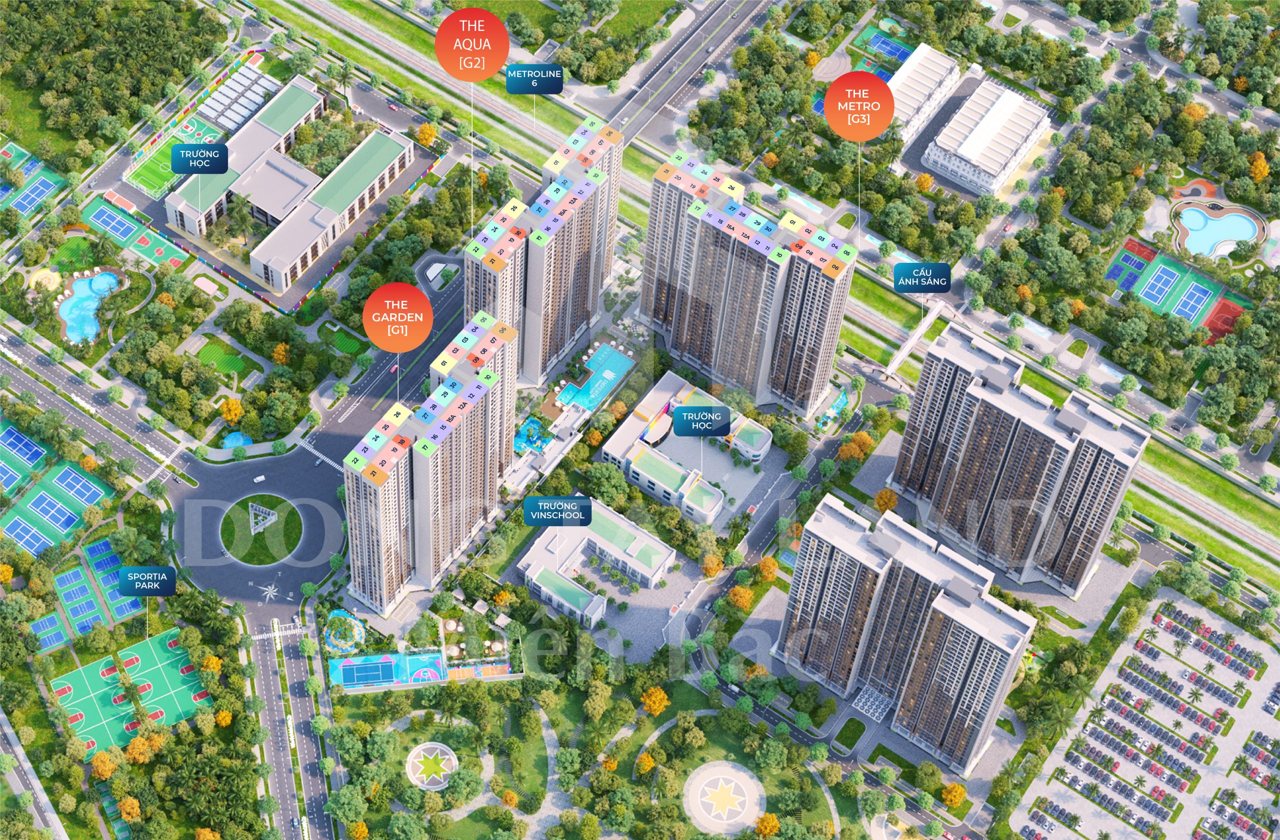 mặt bằng chi tiết sola park