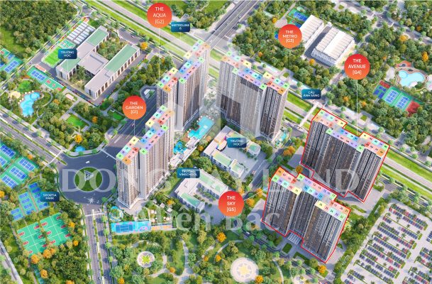 Mặt bằng tổng 5 căn của dự án The Sola Park
