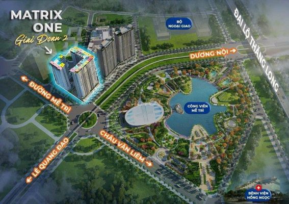 Vị trí dự án chung cư The Matrix One